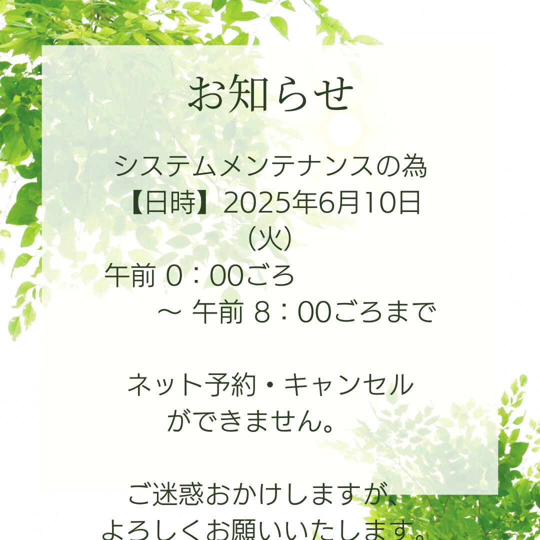 システムメンテナッスの為 (2)